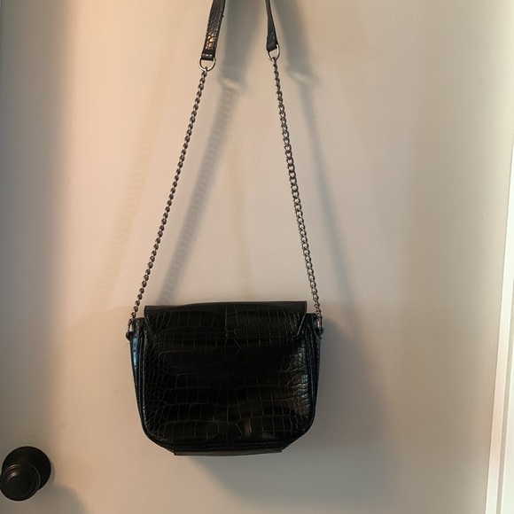 Zara Croc Embossed Shoulder Bag - Picture 5 of 14